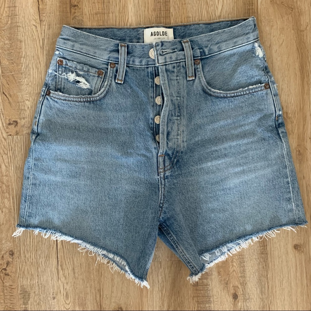 Agolde Riley High Rise Short - Size 24